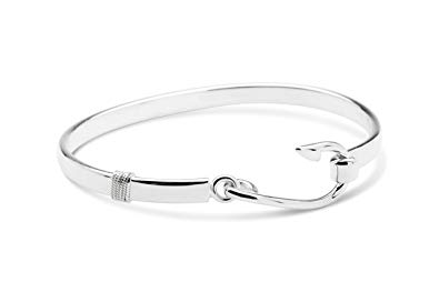 Fish hook Bracelet From Cape Cod 925 sterling silver hook Bracelet