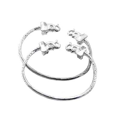 Elephant .925 Sterling Silver West Indian BABY Bangles (MADE IN USA)