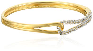 Kate Spade New York Pave Loop Clear/Gold Bangle Bracelet