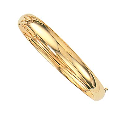 RCI 14K Yellow Gold Shiny Hinged Bangle Bracelet 6Mm, 8 Grams, 8 Inch 4/16