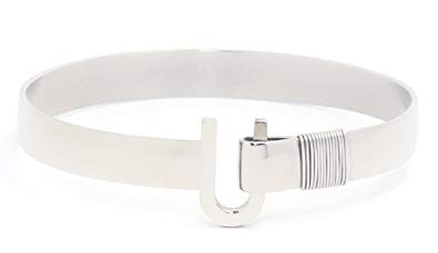 Cruzan Hook Bracelet 8mm Titanium w/ Silver Finish - Panache Jewelers of St. Croix USVI